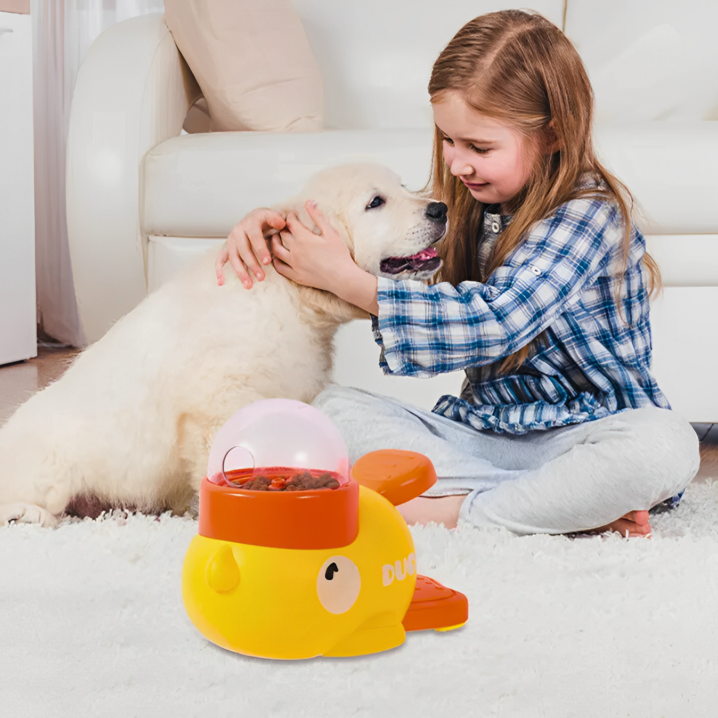Close-up of dog treat dispensing toy