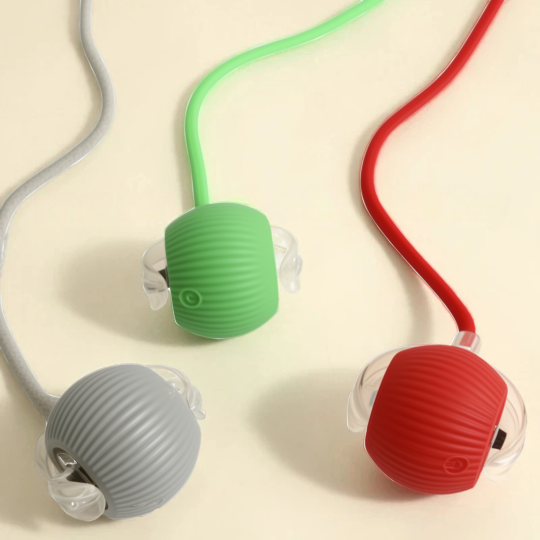 Colorful earbud tips on a beige background