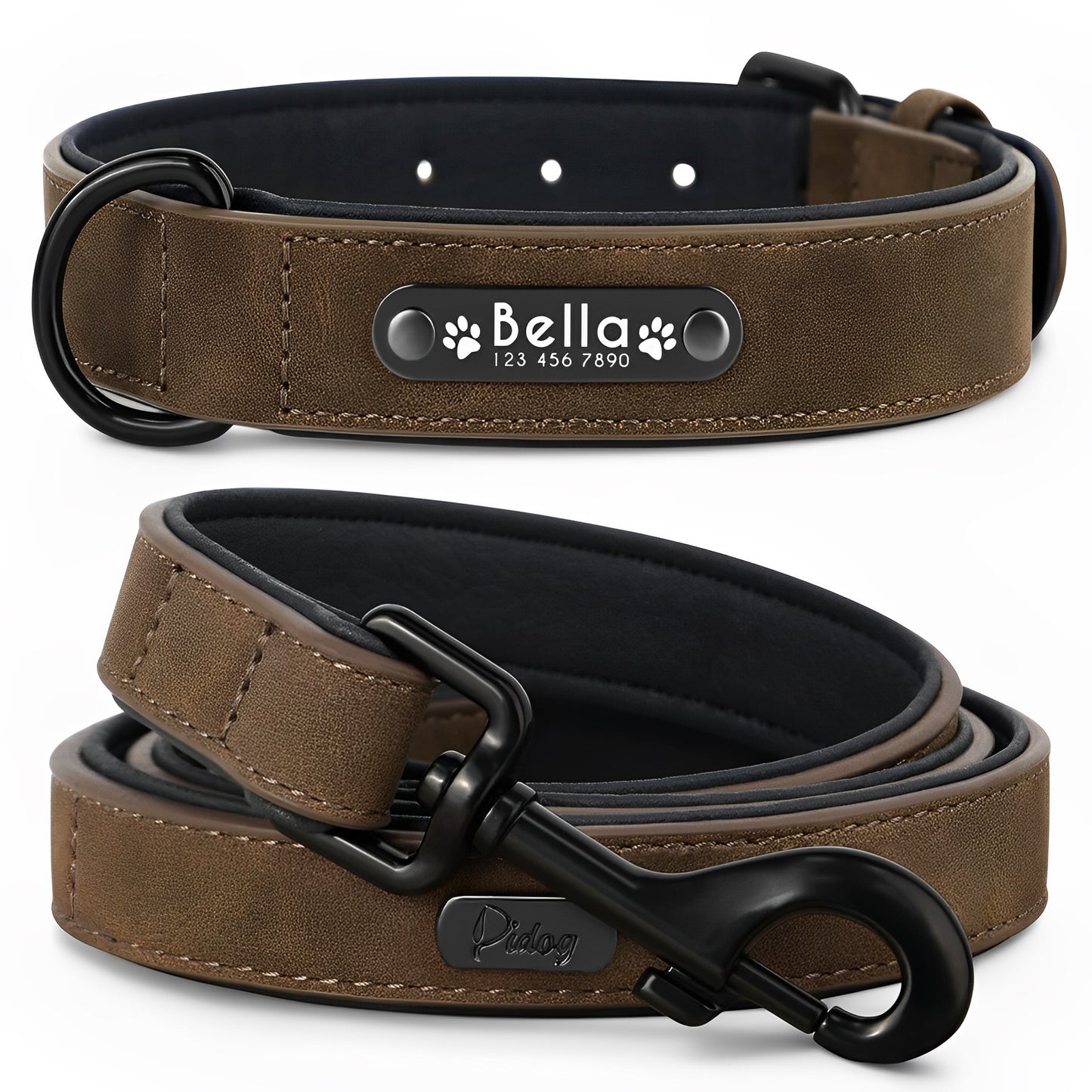 Custom Leather in brown color