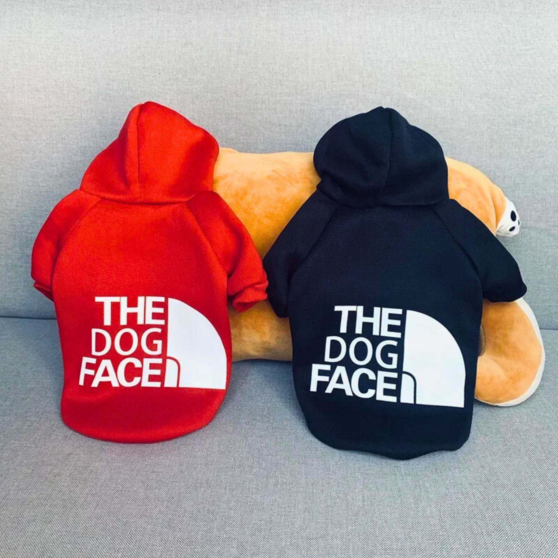 Front view of Barkie Dog Hoodie