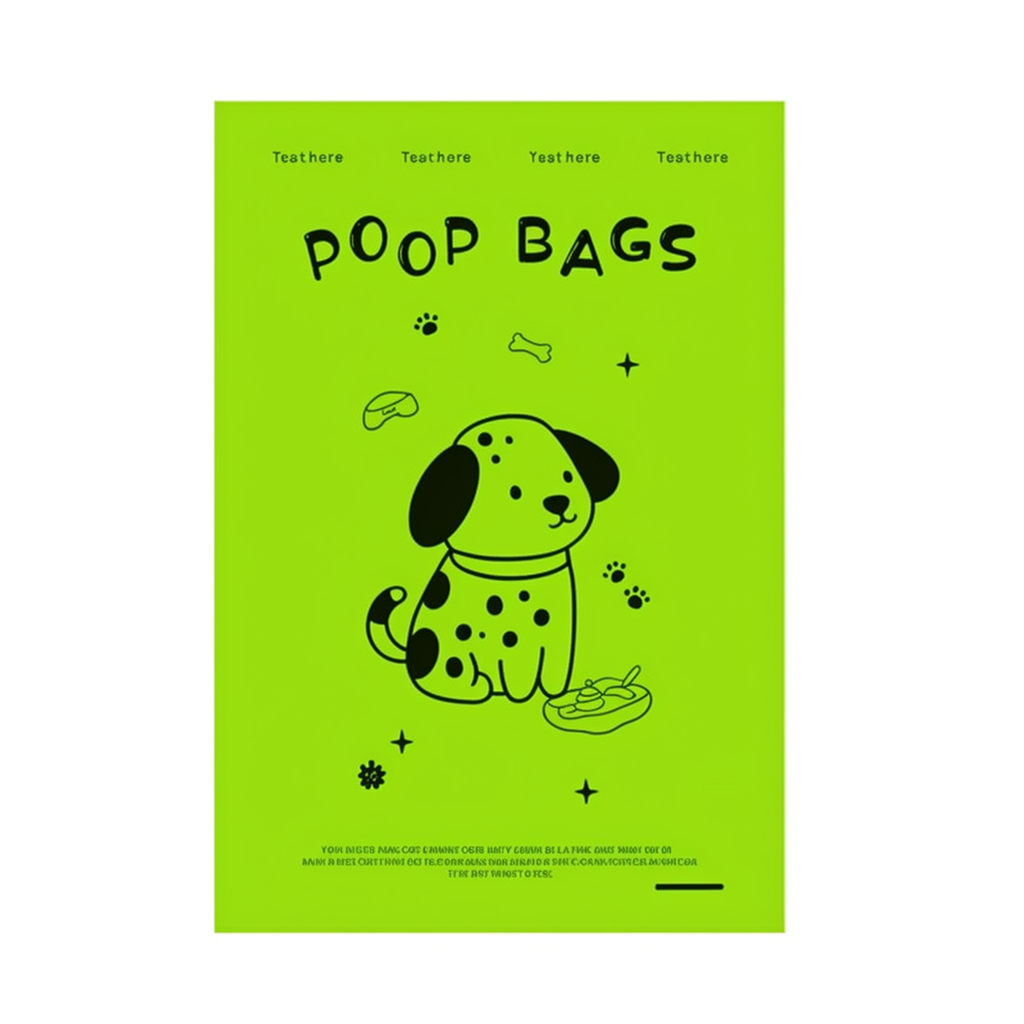 sustainable dog poop bags with pleasant lavender smell