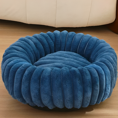 Donut Dog Bed in blue color