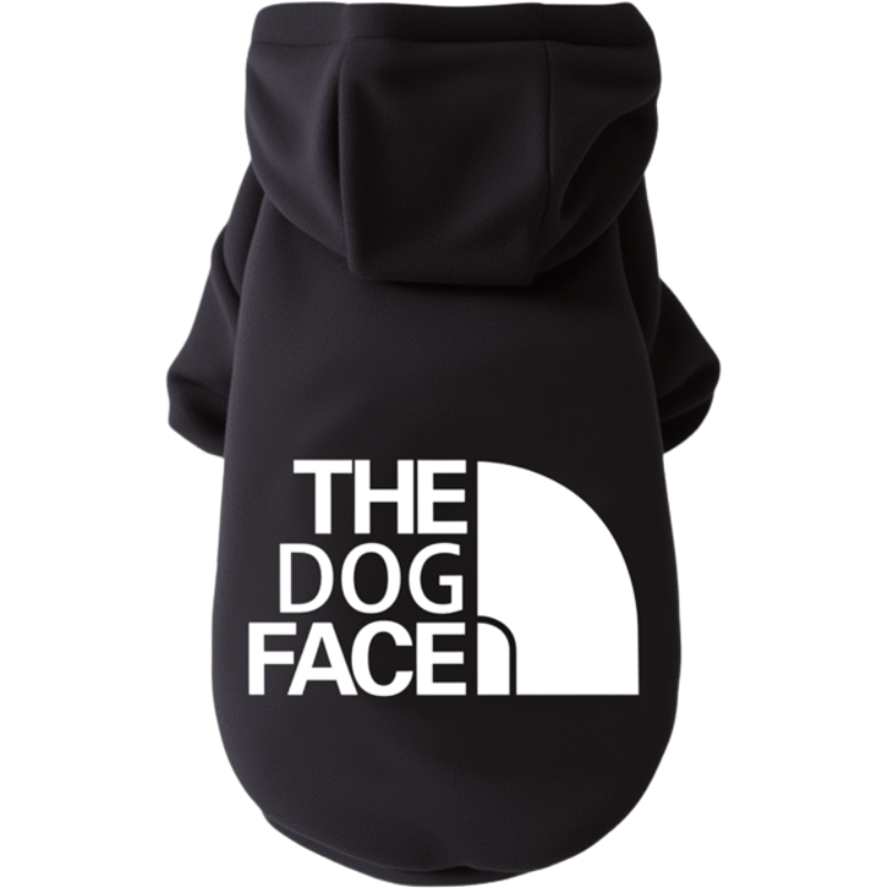 Barkie Dog Hoodie in black color
