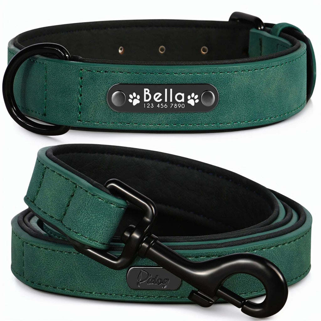 Custom Leather in green color