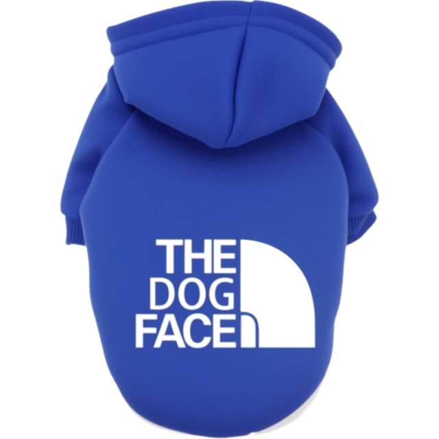 Barkie Dog Hoodie in blue color