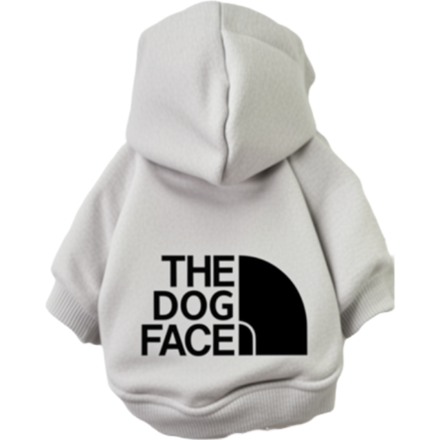 Barkie Dog Hoodie in gray color