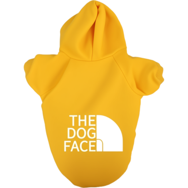 Barkie Dog Hoodie in yellow color