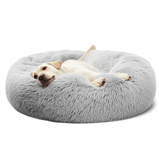 Calming Donut Dog Bed – Ultra Soft, Washable & Anti-Anxiety Pet Bed