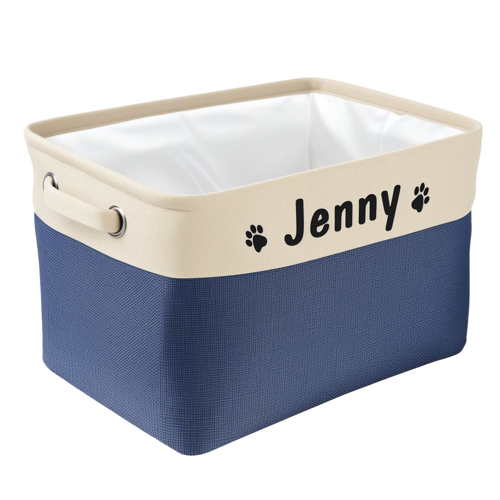 Personalized Dog Toy Storage Basket