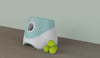 Video showing automatic dog ball launcher in action – dog places ball in the top, machine launches at adjustable distance for fun fetch play indoors and outdoors.
