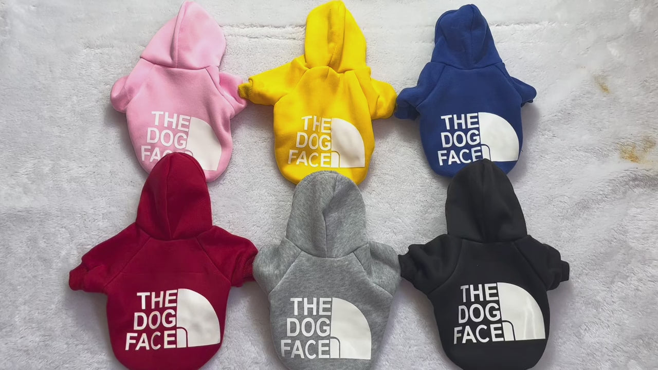 Video review – multiple dogs wearing Barkie Life fleece hoodies in different colors, showcasing cozy fit and soft winter design for cold weather walks.